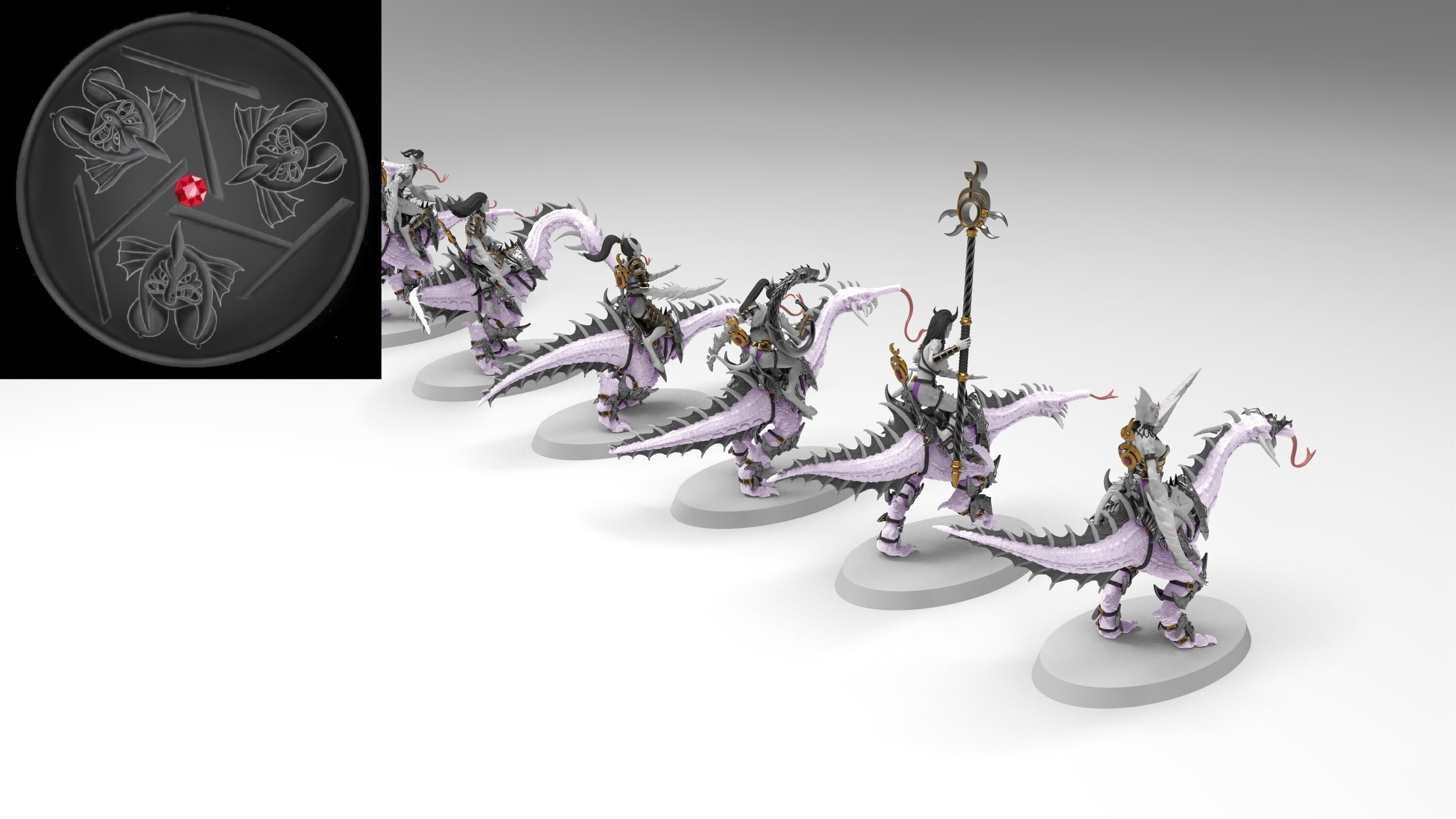 Seekers (emang) chaos daemons - wargames - resin miniatures - 28 mm - 4