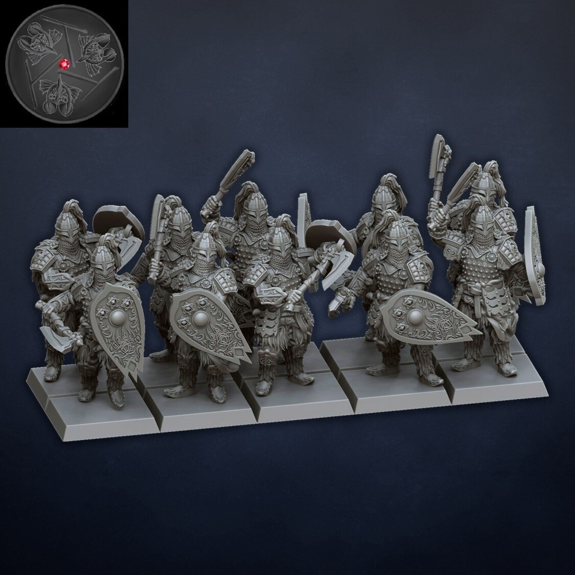 Palace Tzar Guard (dragons lake) kislev - wargames - resin miniatures - 28 mm - 4