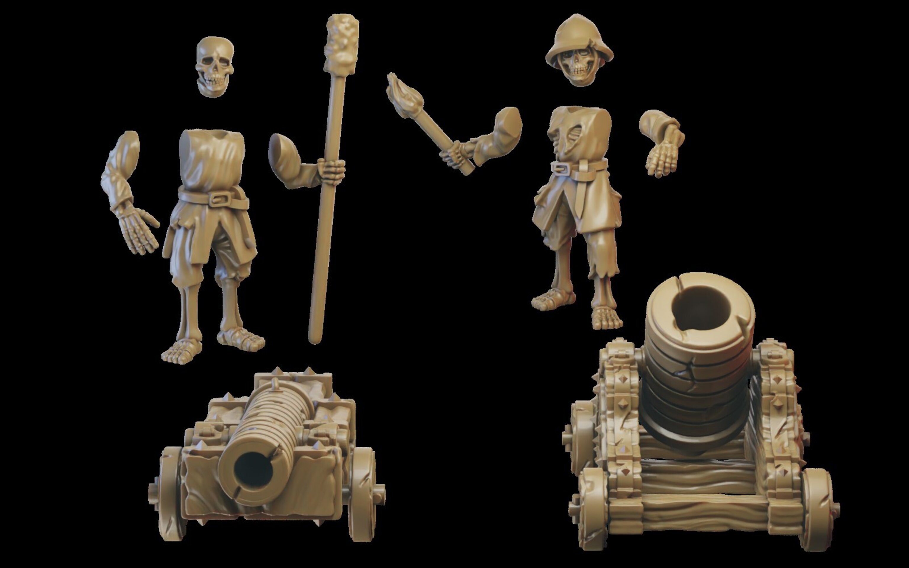 Vampiric artillery (ilhadiel) vampire counts - resin miniatures - 28 mm - 6