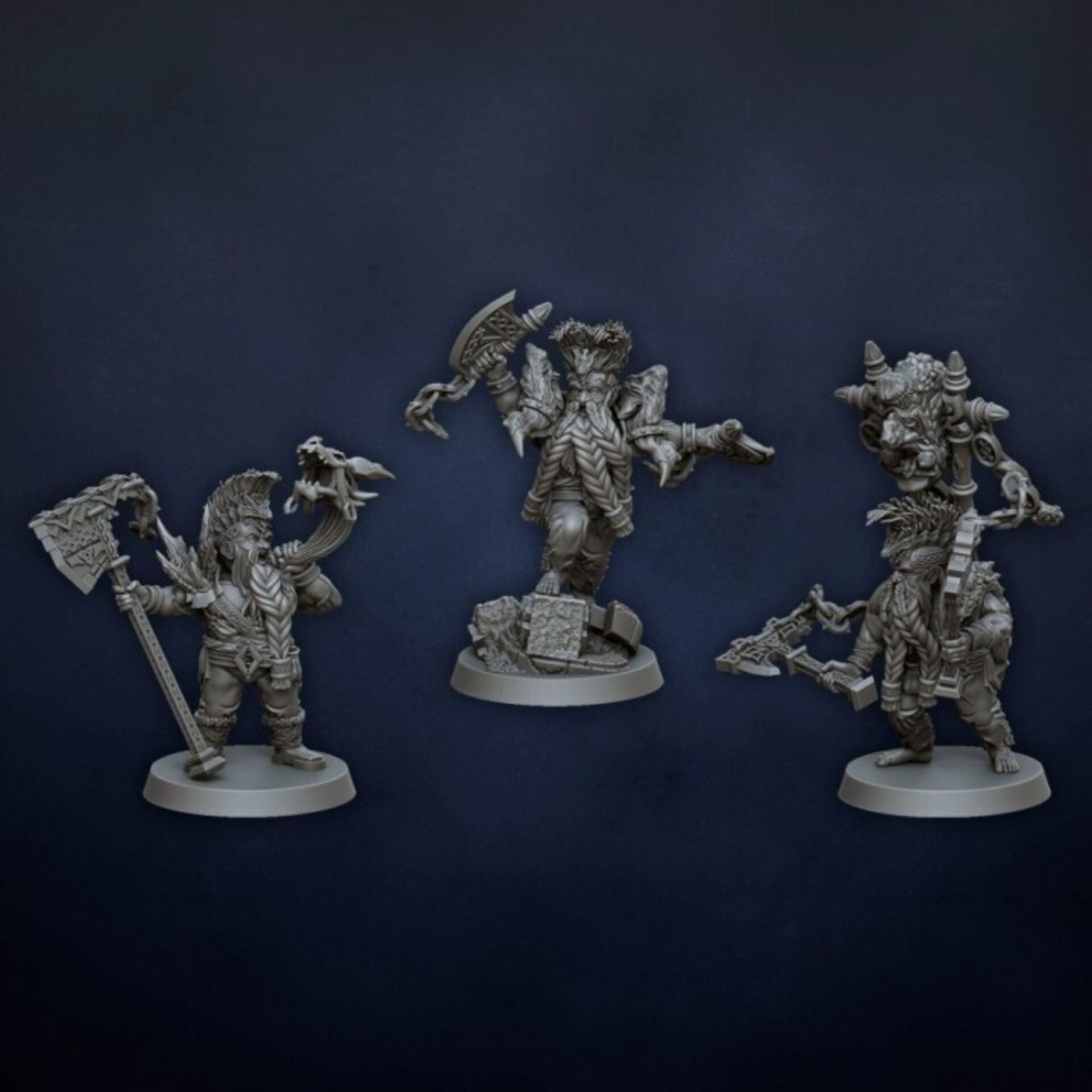 Slayers (dragons lake) dwarfs - wargames - resin miniatures - 28 mm - 2