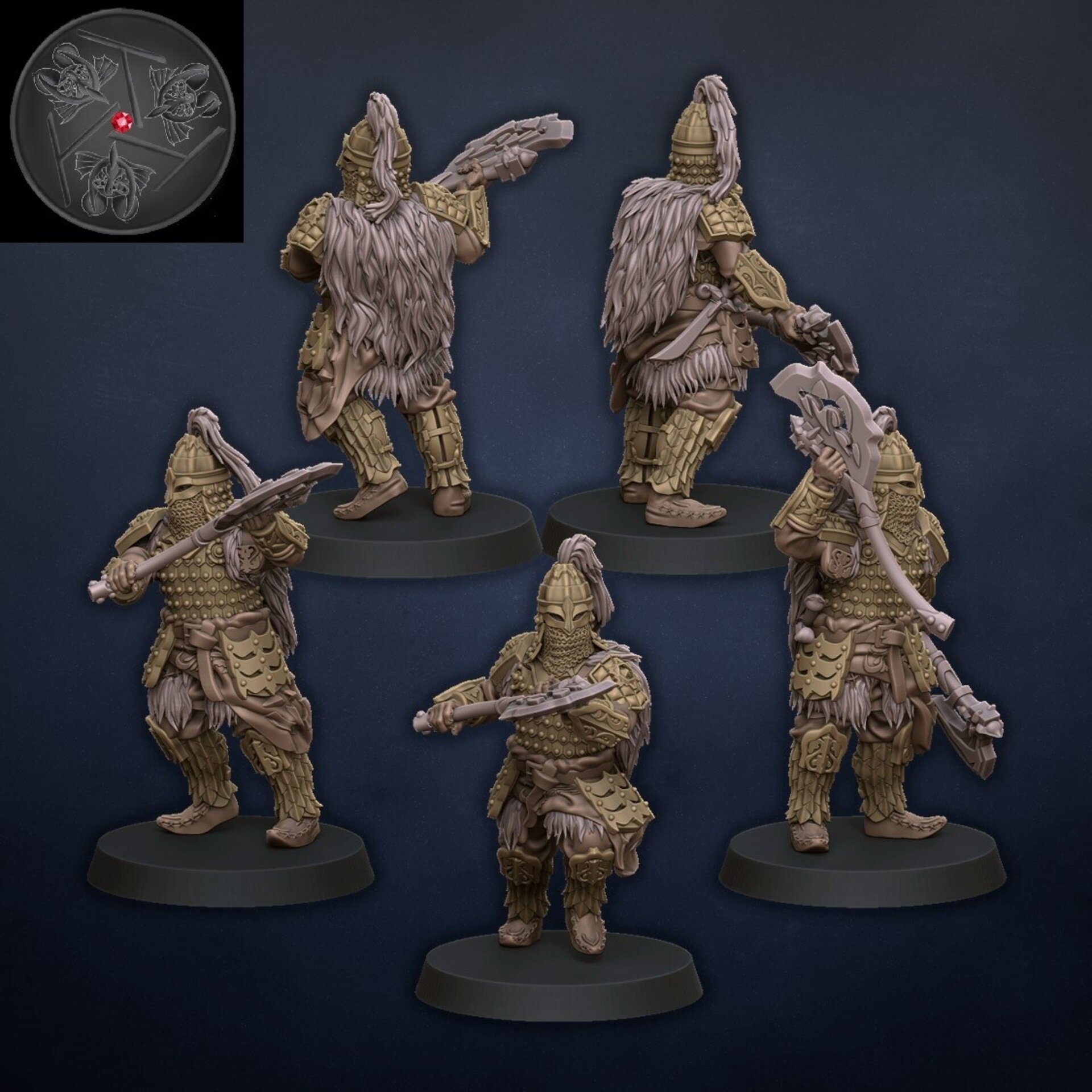 Palace Tzar Guard (dragons lake) kislev - wargames - resin miniatures - 28 mm - 2