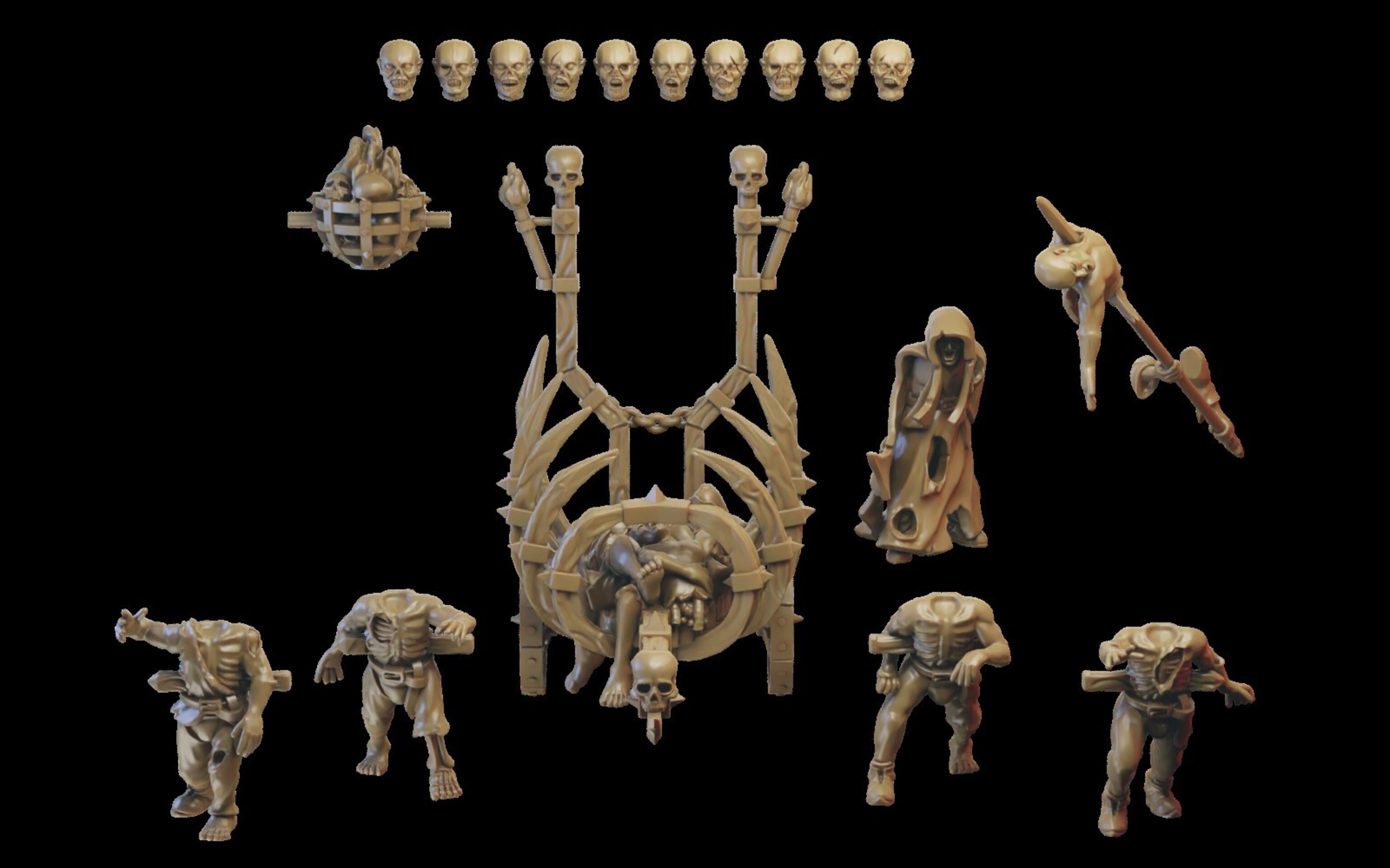 Corpse Cart (ilhadiel) vampire counts - wargames - resin miniatures - 28 mm - 3