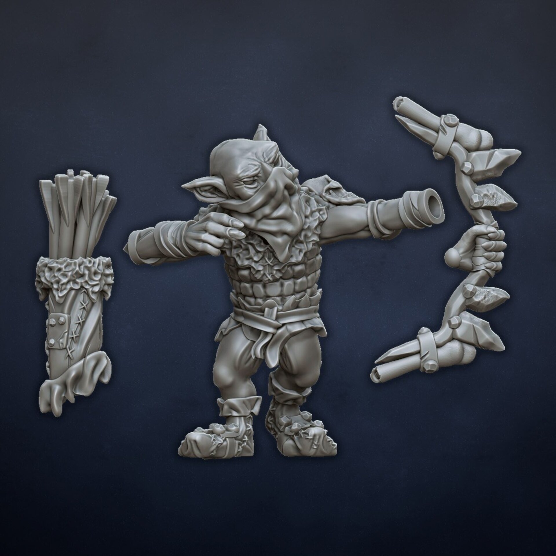 Golbins (dragons lake) orcs & goblins - wargames - resin miniatures - 28 mm - 9
