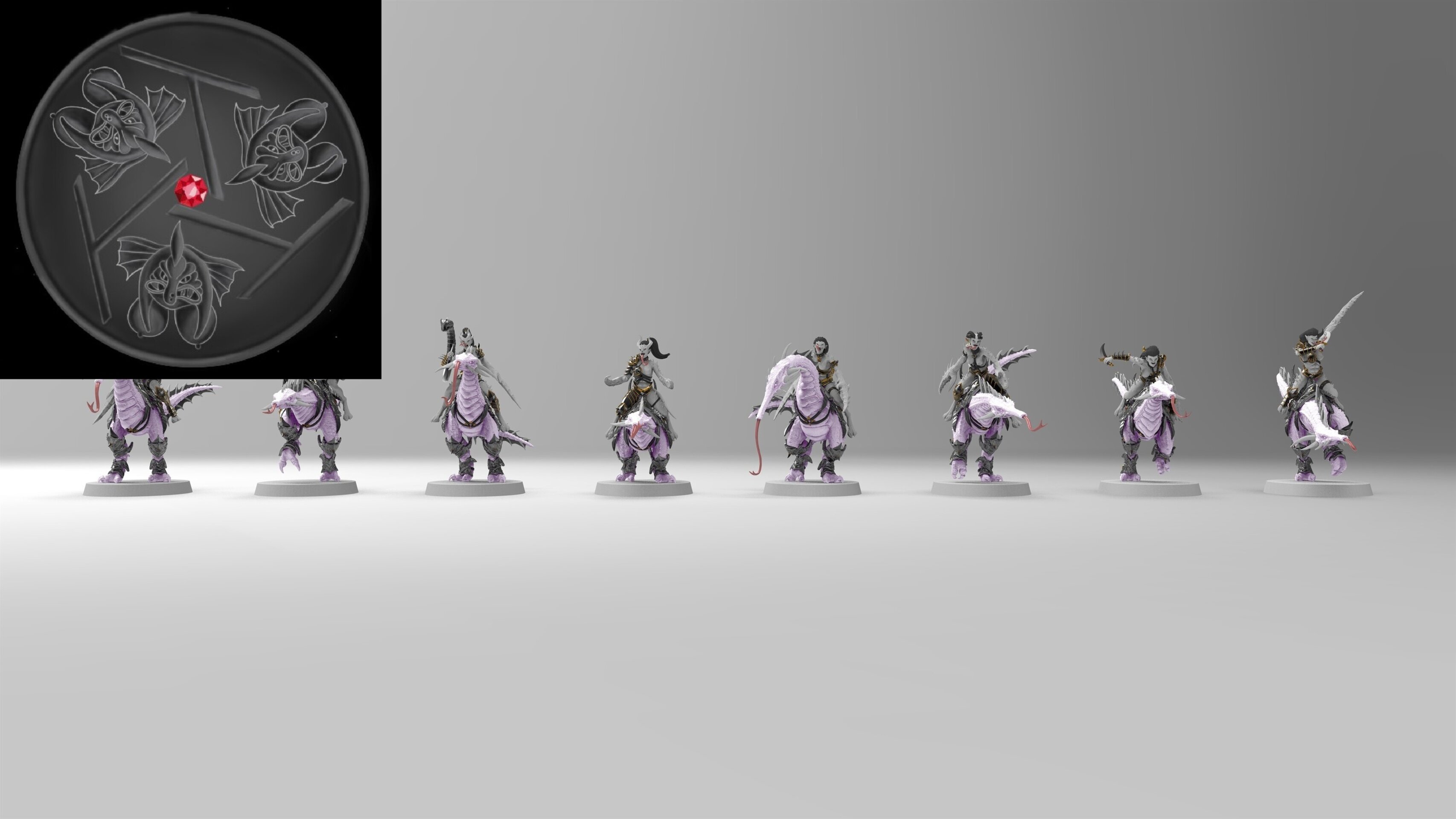 Seekers (emang) chaos daemons - wargames - resin miniatures - 28 mm - 5