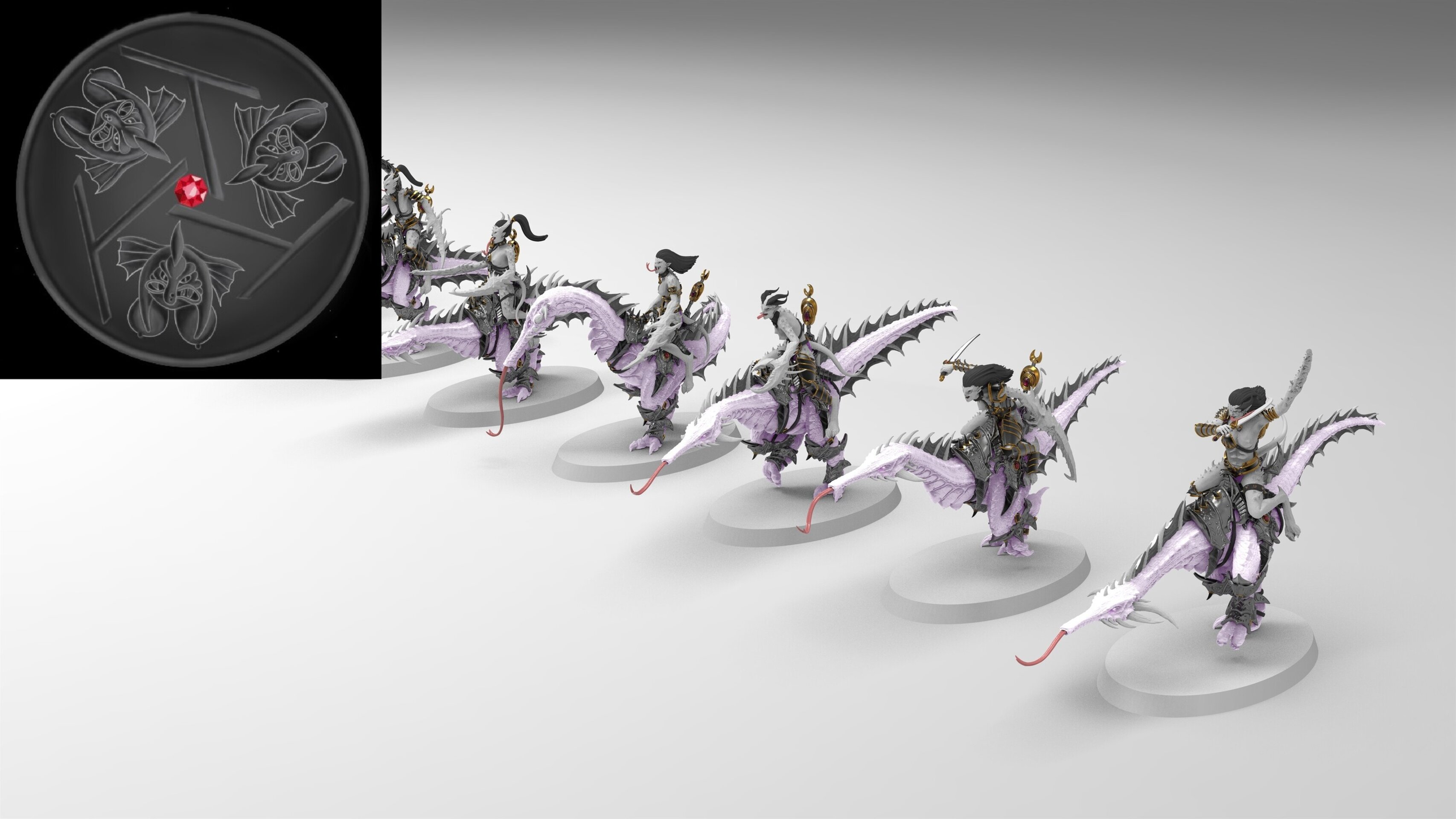 Seekers (emang) chaos daemons - wargames - resin miniatures - 28 mm - 2