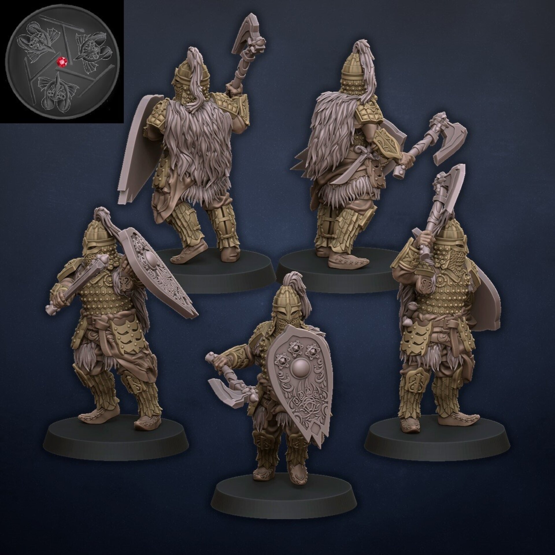 Palace Tzar Guard (dragons lake) kislev - wargames - resin miniatures - 28 mm - 1