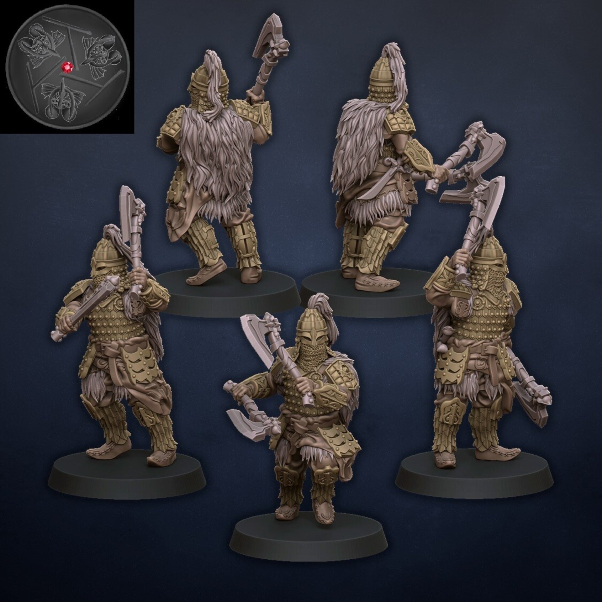 Palace Tzar Guard (dragons lake) kislev - wargames - resin miniatures - 28 mm - 3