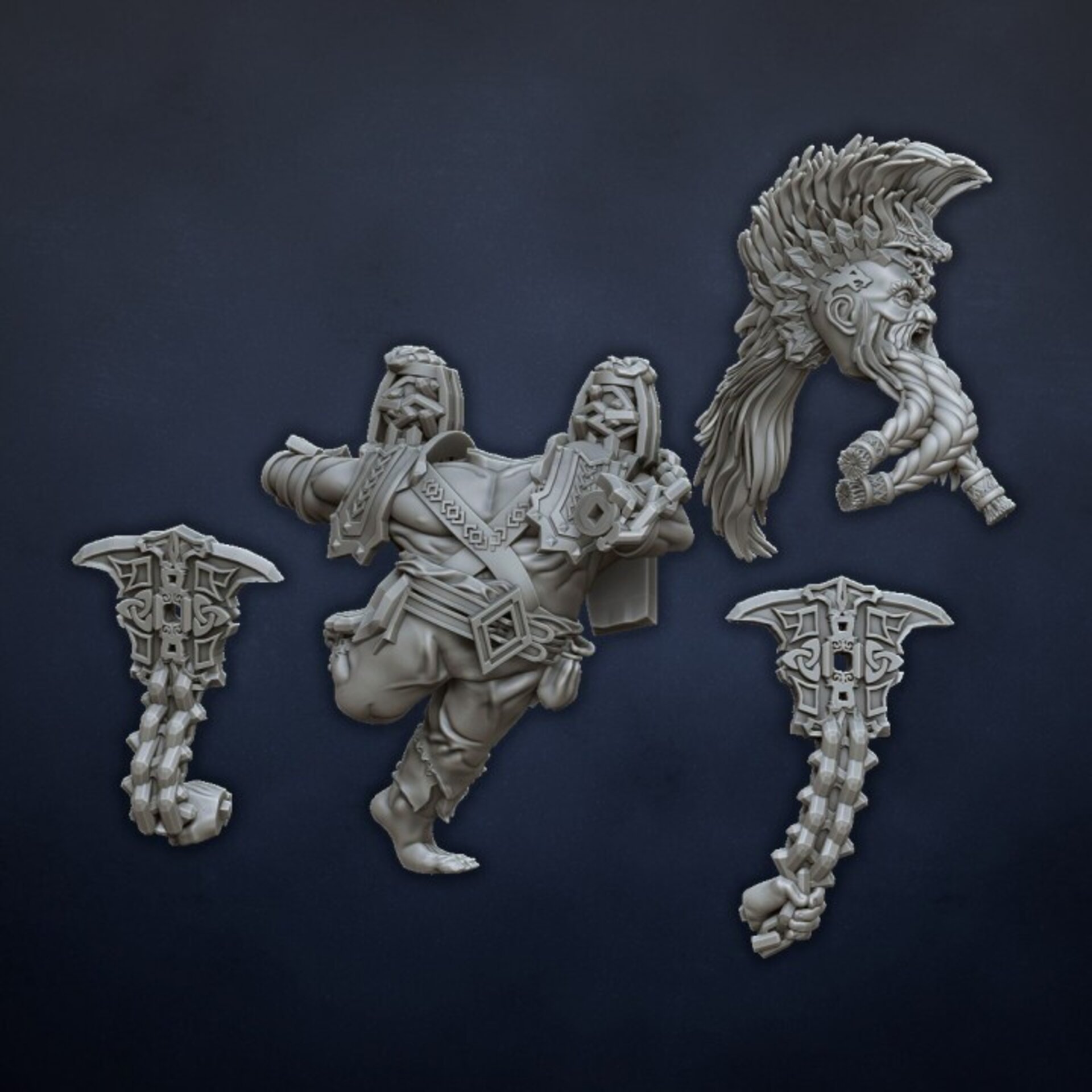 Doomseeker (dragons lake) dwarfs - wargames - resin miniatures - 28 mm - 3