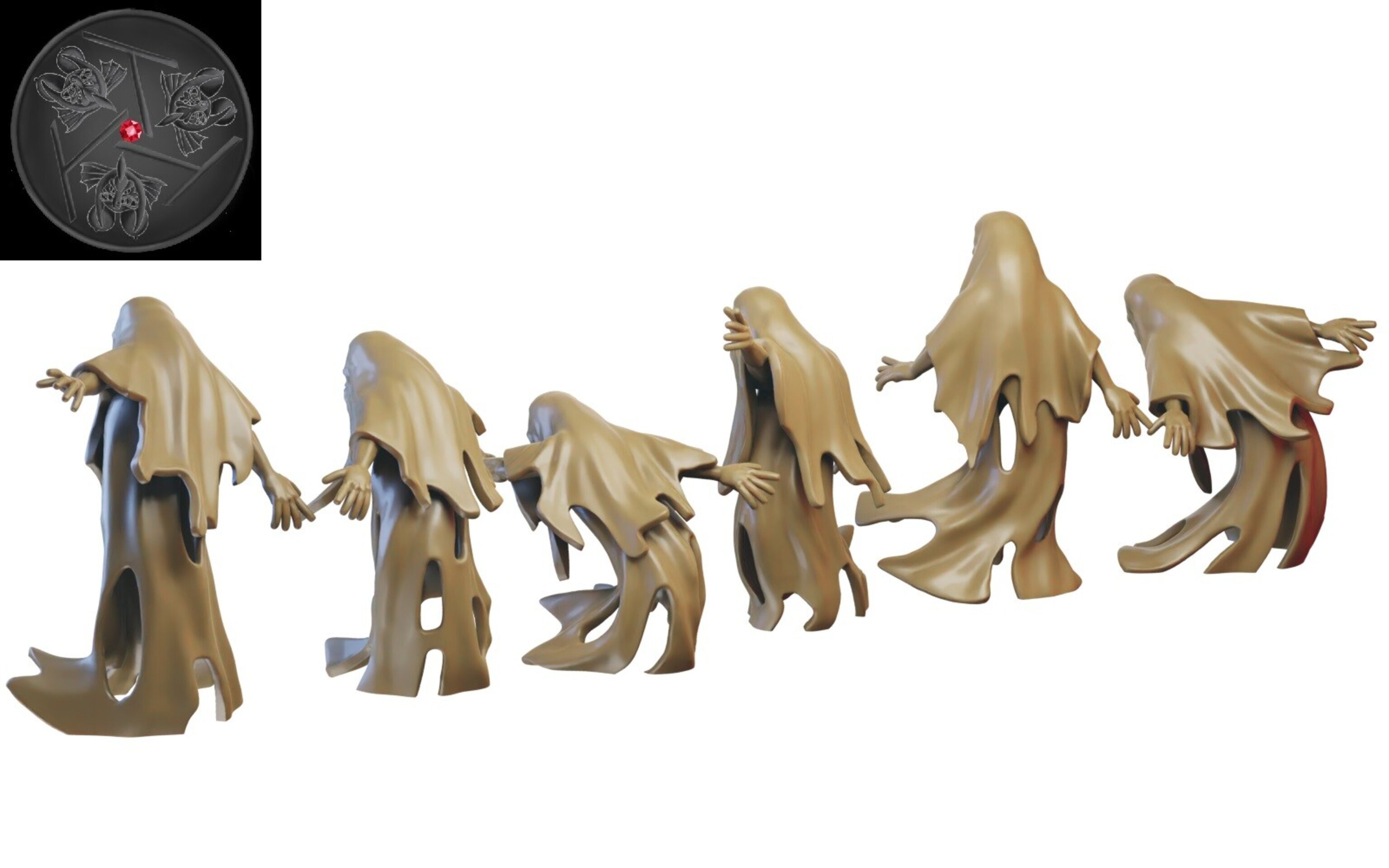 Spirit Hosts (ilhadiel) vampire counts - wargames - resin miniatures - 28 mm - 2