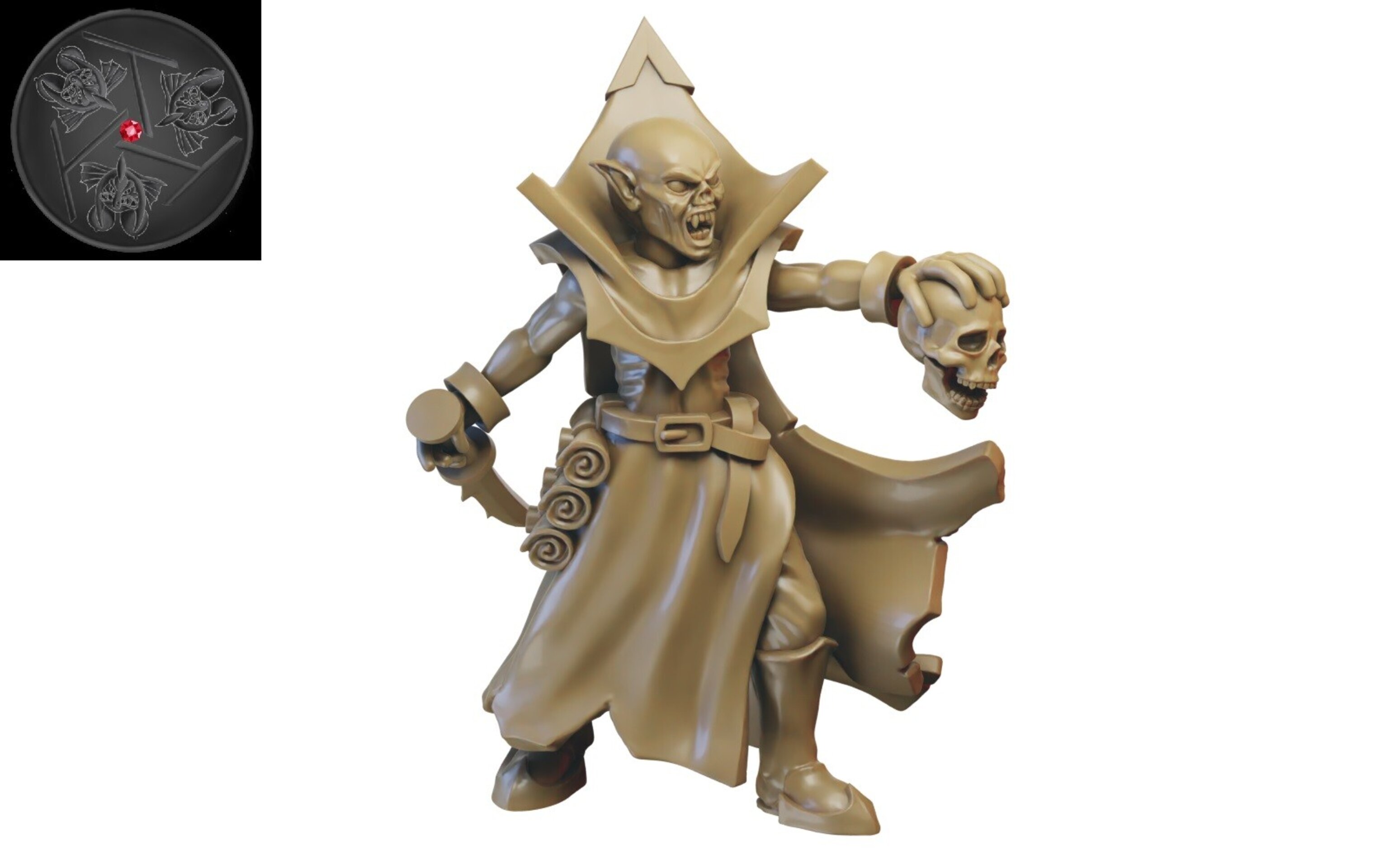 Vampire Count Necrarch on foot (ilhadiel) vampire counts - miniatures - 28 mm - 1