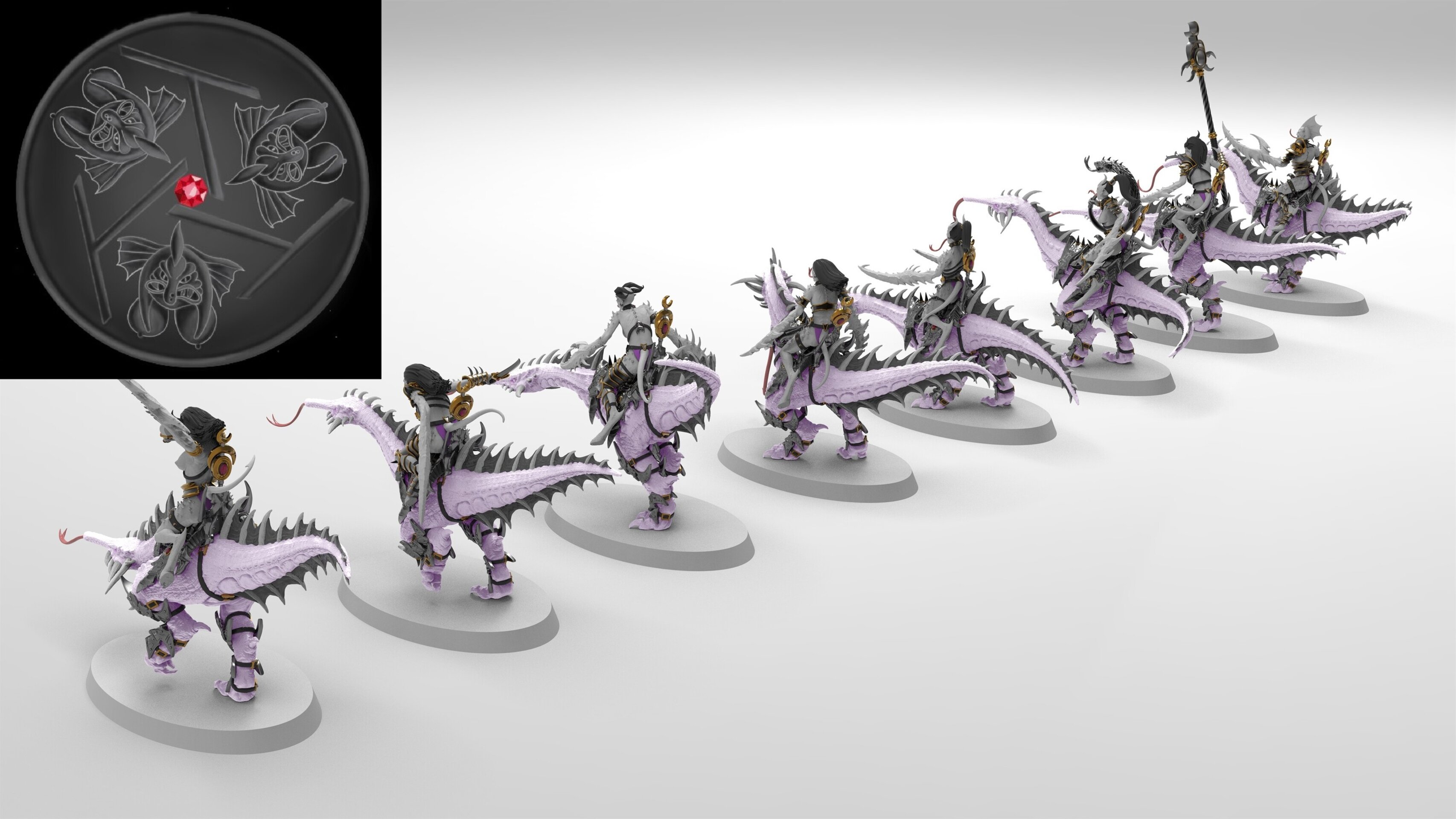 Seekers (emang) chaos daemons - wargames - resin miniatures - 28 mm - 3