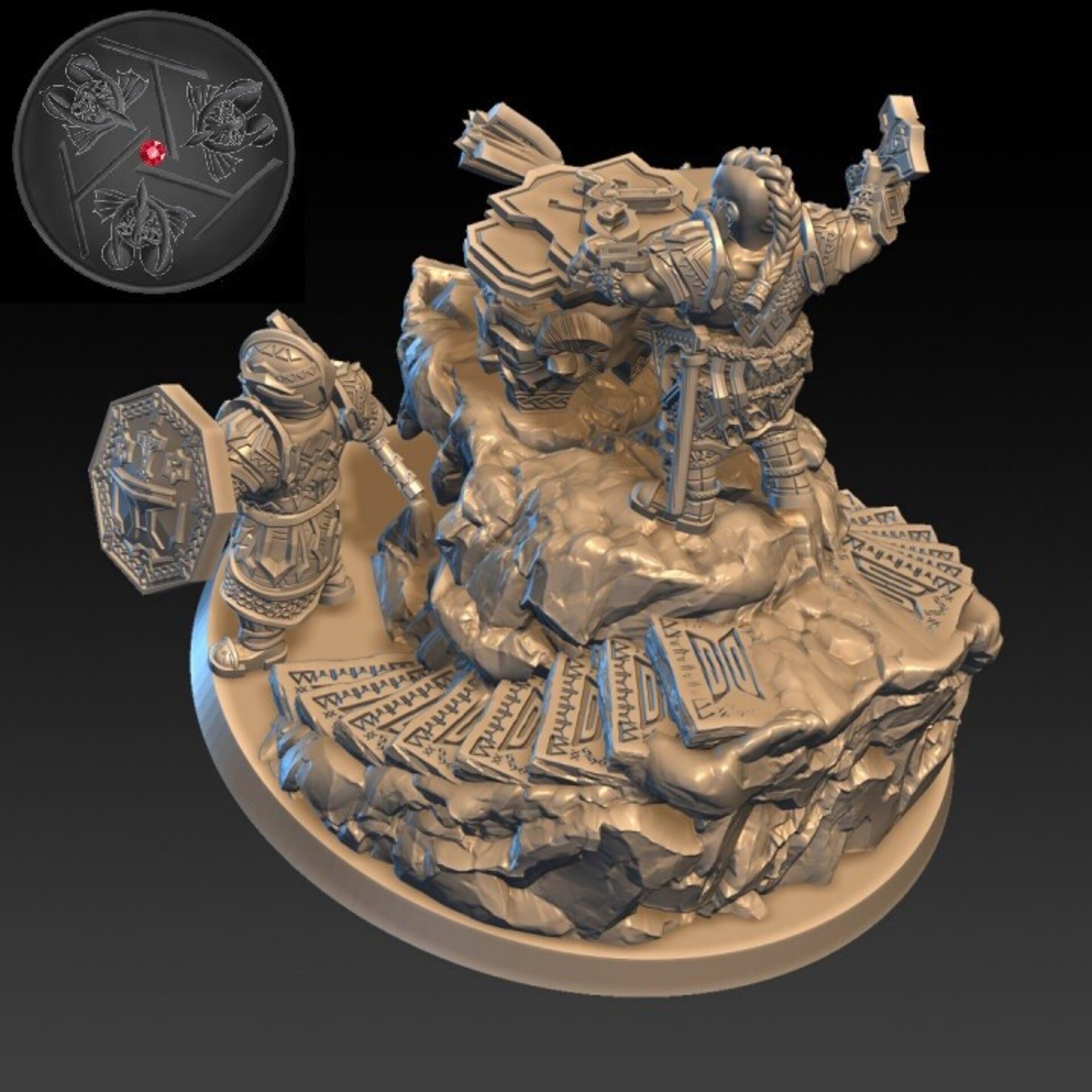 Anvil of Doom (dragons lake) dwarfs - wargames - resin miniatures - 28 mm - 2