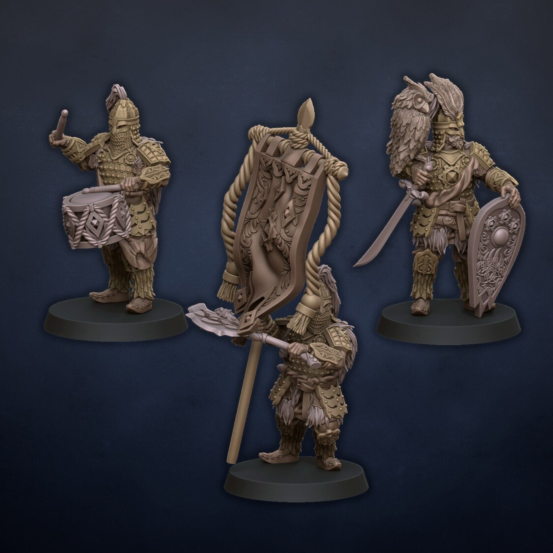 Palace Tzar Guard (dragons lake) kislev - wargames - resin miniatures - 28 mm - 5