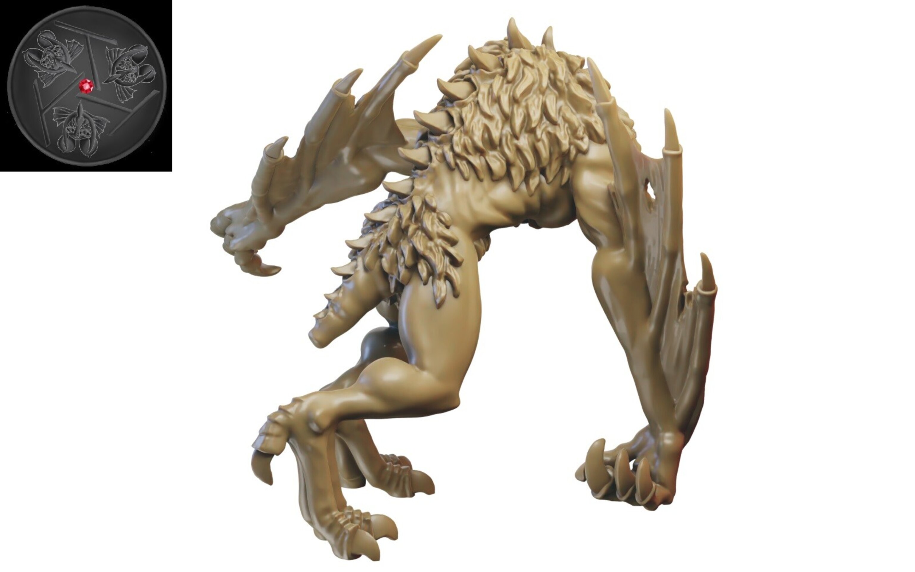 Varghulf (ilhadiel) vampire counts - wargames - resin miniatures - 28 mm - 2